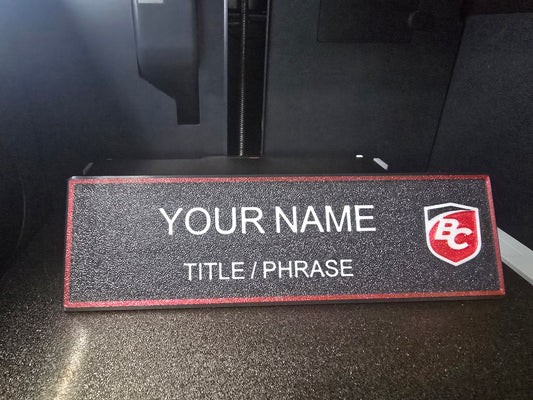 Custom 3D-Printed Name Placard